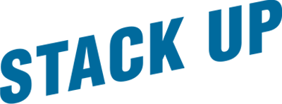 Stack Up logo for NES